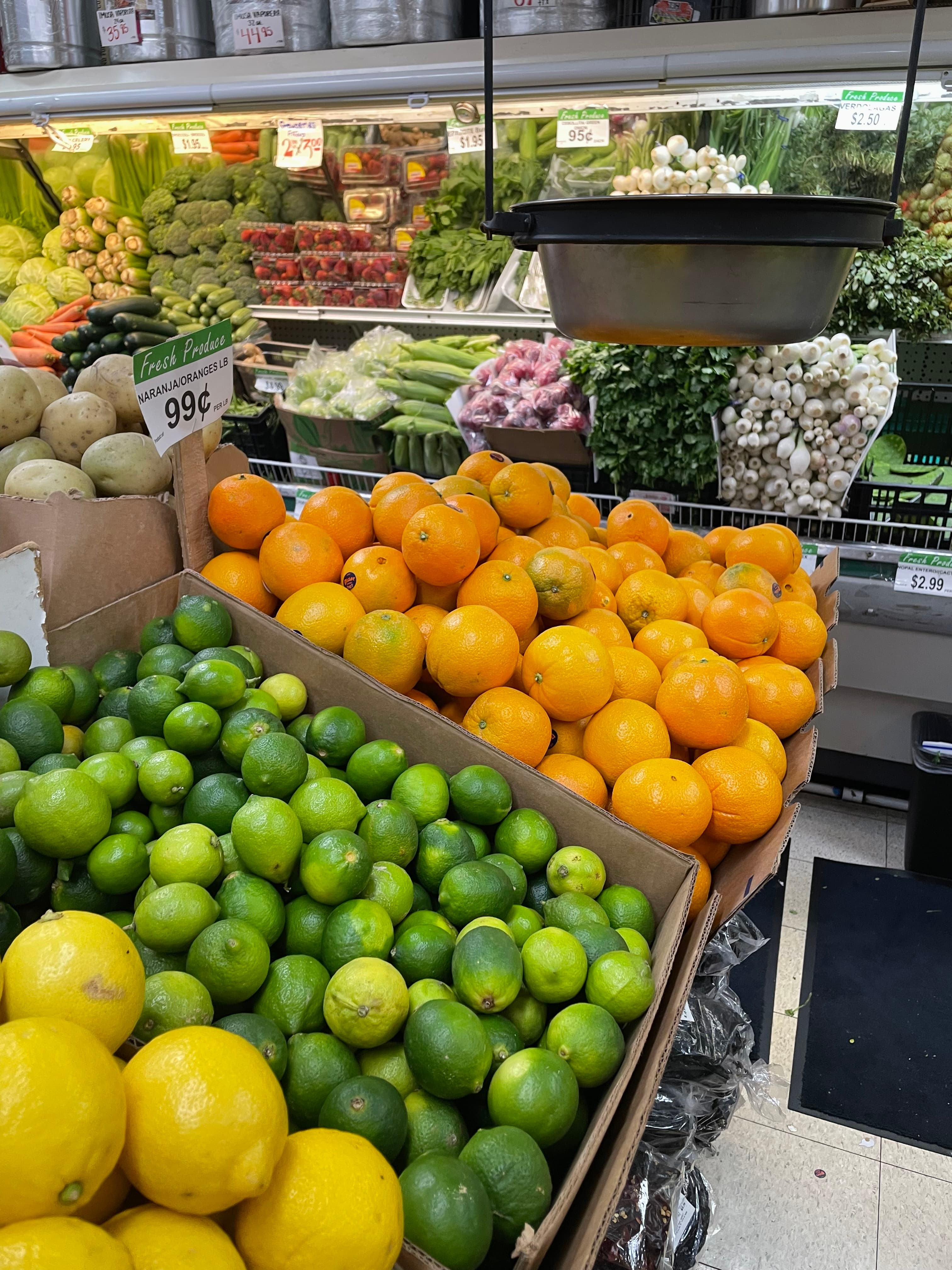 Fresh produce at Rodeo's Meat Market