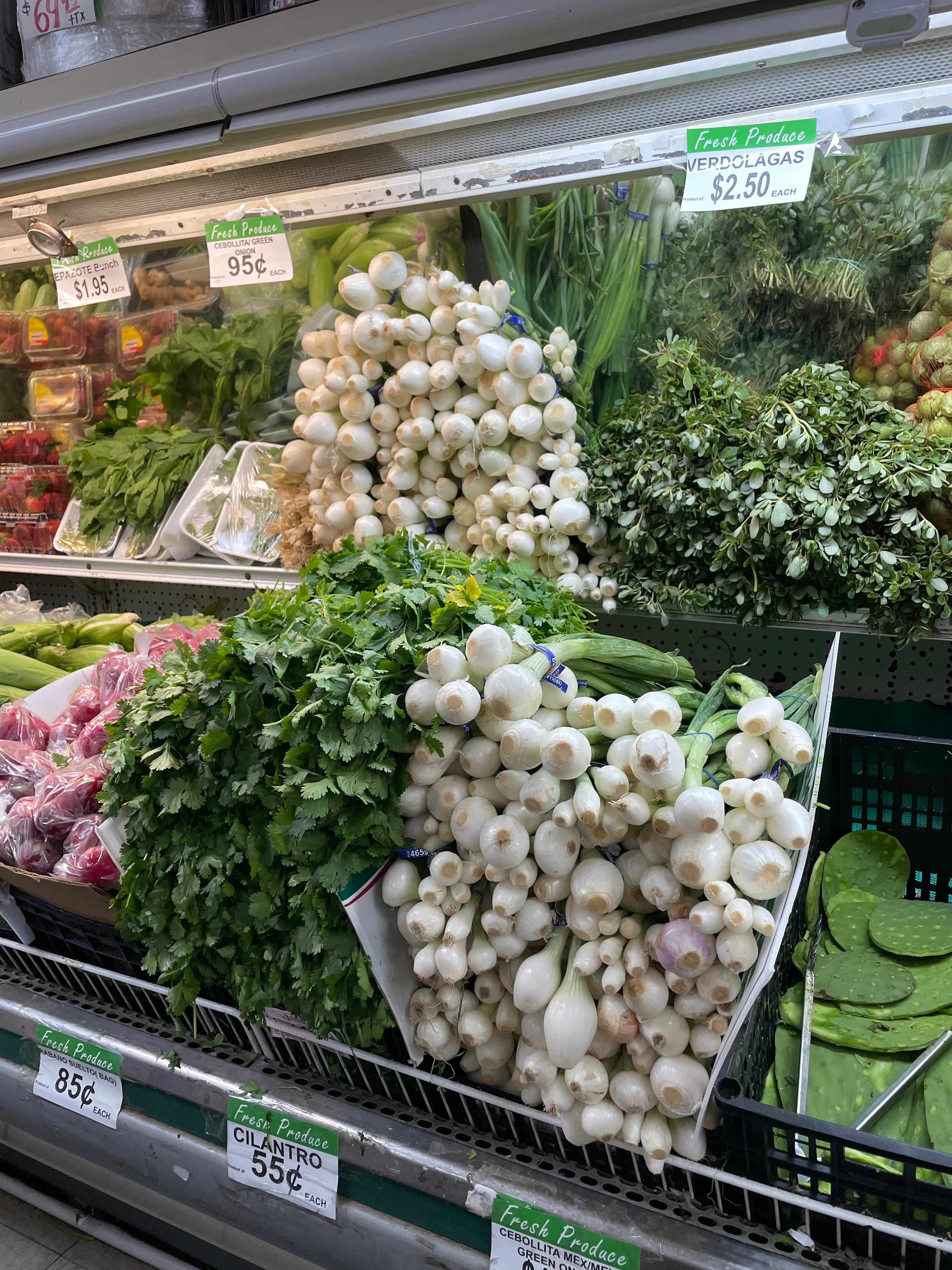 Fresh produce at Rodeo's Meat Market